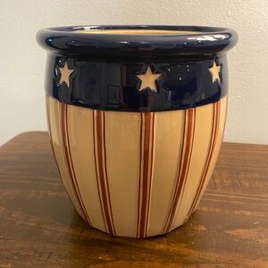 Stars and Stripes Ceramic Planter by Park Designs